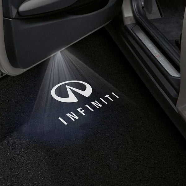 Infiniti Infiniti FX Series 2nd Gen Premium Door Puddle Lights Various Designs 2009-2019 Infiniti Logo White - 1 Pair- 2 Doors