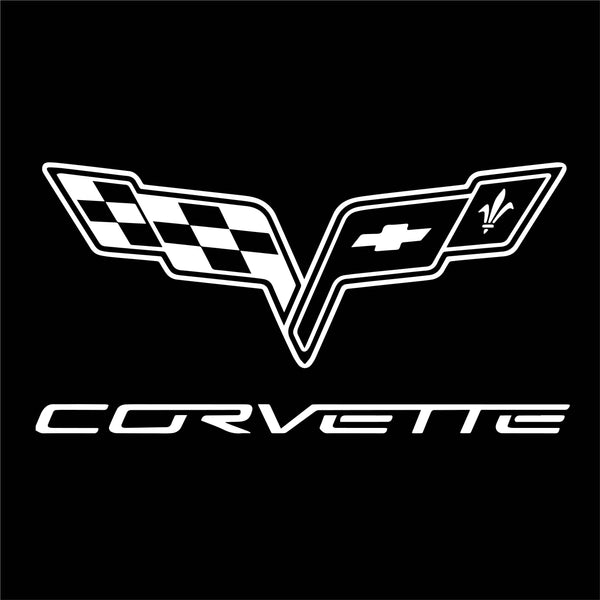 Jeep Chevrolet Corvette Universal Door Stick On Puddle Lights Various Designs