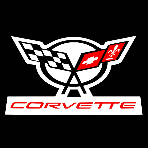 Jeep Chevrolet Corvette Universal Door Stick On Puddle Lights Various Designs