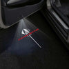 Jeep Chevrolet Corvette Universal Door Stick On Puddle Lights Various Designs Corvette Logo 2 - 1 Pair 2 Doors