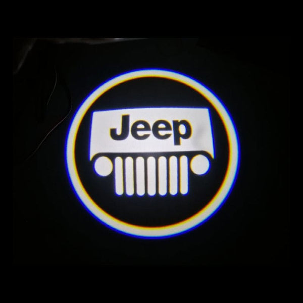 Jeep Jeep Cherokee Limited Dynamic Dual Lens Premium Puddle Lights Multiple Designs 2014-2023 Jeep Logo 1