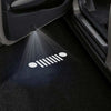 Jeep Jeep Renegade Door Stick On Puddle Lights Multiple Designs 2015-2025 Jeep Logo 7 - 1 Pair 2 Doors