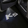 KIA KIA K5 1st/2nd/5th Gen Door Stick On Puddle Lights Multiple Designs 2000-2025 KIA K5 Logo 2 - 1 Set - 2 Doors