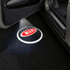 KIA Logo With Circle Red - 1 Pair 2 Doors
