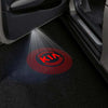 KIA KIA Optima 4th Gen JF Premium Puddle Lights Multiple Designs 2016–2020 KIA Word With Circle Red - 1 Set - 2 Doors