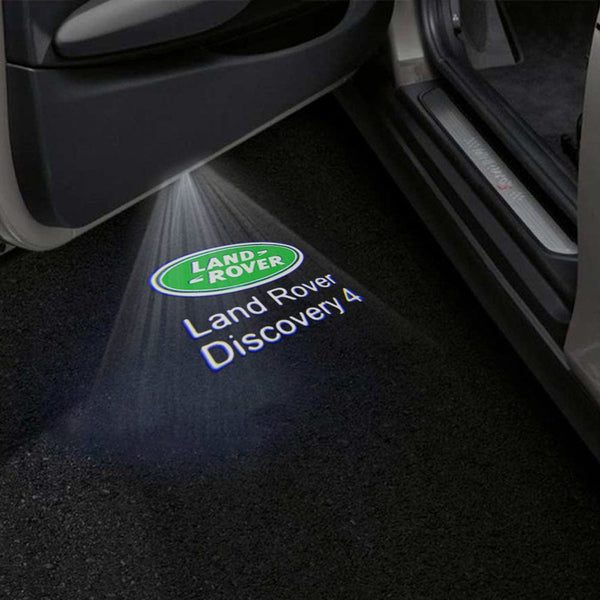Land Rover Logo With Discovery 4 Word - 1 Pair - 2 Doors