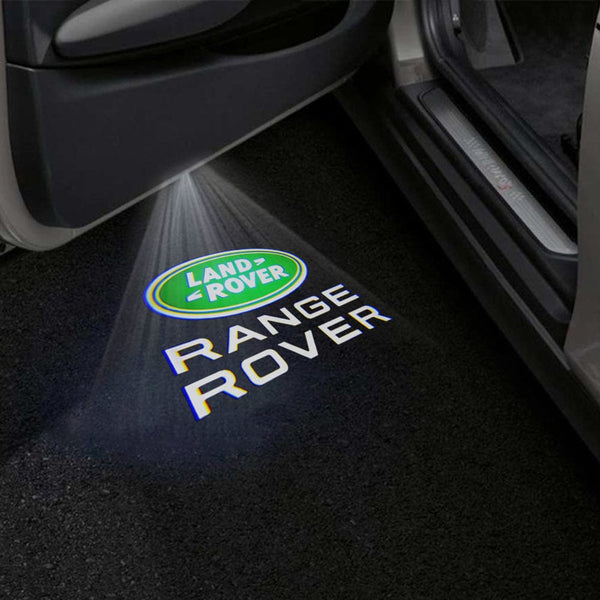 LAND ROVER Range Rover L405 Premium Door Puddle Lights Multiple Designs 2012-2021 Land Rover Logo With Range Rover Word 1 - 1 Set - 2 Doors