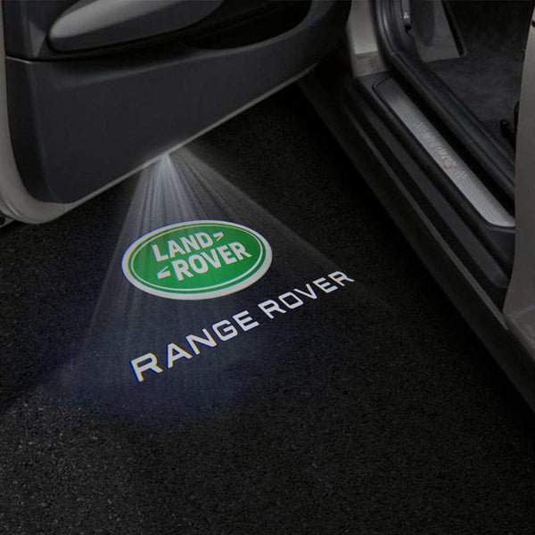 LAND ROVER Range Rover L405 Premium Door Puddle Lights Multiple Designs 2012-2021 Land Rover Logo With Range Rover Word 2 - 1 Set - 2 Doors