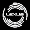 LEXUS Lexus ES 7th Gen XZ10 Premium Puddle Lights Multiple Designs 2018-2025 Lexus Wording + Circle With Dotted White