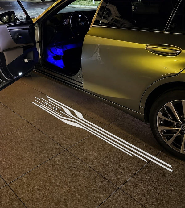 LEXUS Lexus GX 3rd Gen Premium Door Puddle Lights Various Designs 2024–2025 Lexus White Meteor Curtain Light - 1 Pair 2 Doors