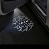 LEXUS Lexus Universal Door Stick On Puddle Lights Multiple Designs Lexus Logo 7 - 1 Pair 2 Doors