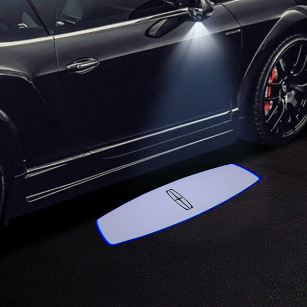 Lincoln White Logo - 1 Pair 2 Side Mirror Lights