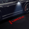 Lincoln Lincoln LS Premium Side Wing Mirror Puddle Lights Multiple Designs 2003-2006 Lincoln Red Logo With Word - 1 Set - 2 Lights