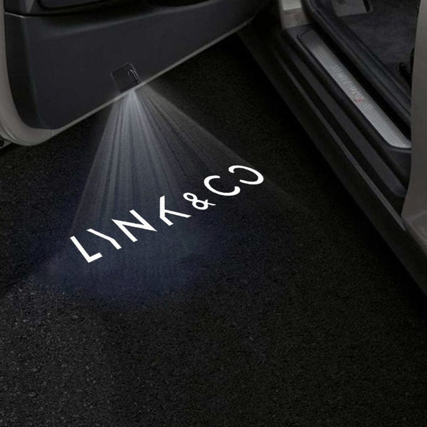 Lynk & Co LYNK & CO Universal Door Stick On Puddle Lights Multiple Designs LYNK & CO Logo 1 - 1 Pair 2 Doors