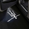 Maserati Maserati Universal Door Stick On Puddle Lights Multiple Designs Maserati Logo 5 - 1 Pair 2 Doors