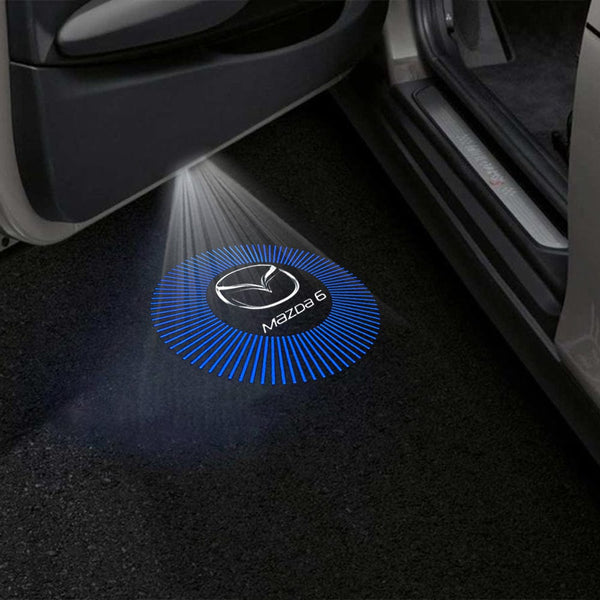 Mazda Mazda Atenza Premium Puddle Lights Multiple Designs 2008-2012 Mazda 6 Logo 2 - 1 Set - 2 Doors