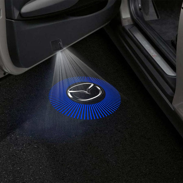 Mazda Mazda CX-30 Door Stick On Puddle Lights Multiple Designs 2020-2025 Mazda Logo 7 - 1 Set - 2 Doors