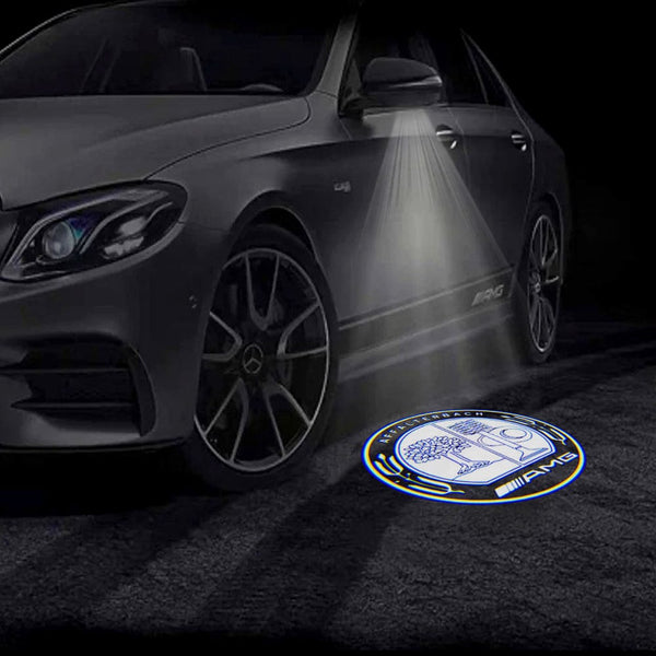 Mercedes Benz Mercedes-Benz A-Class 3rd Gen W176 Premium Side Wing Mirror Puddle Lights Multiple Designs 2013-2018 Mercedes AFFALTERBACH - 1 Set - 2 Doors