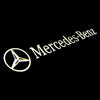 Mercedes Benz Mercedes-Benz A-Class W176 Premium Side Mirror Puddle Lights Multiple Designs 2013-2018 Mercedes-Benz Logo + Horizontal Wording 1 Set - 2 Doors