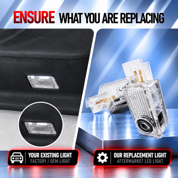 Mercedes Benz Mercedes-Benz C-Class 2nd Gen W203 Premium Door Puddle Lights Various Designs 2000-2007