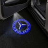 Mercedes Benz Mercedes-Benz GLC-Class 2nd Gen X254/C254 Premium Puddle Lights Multiple Designs 2020-2025 Mercedes Benz logo + Blue 1 Set - 2 Doors