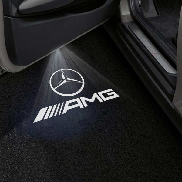 Mercedes Benz Logo With AMG - 1 Pair 2 Doors