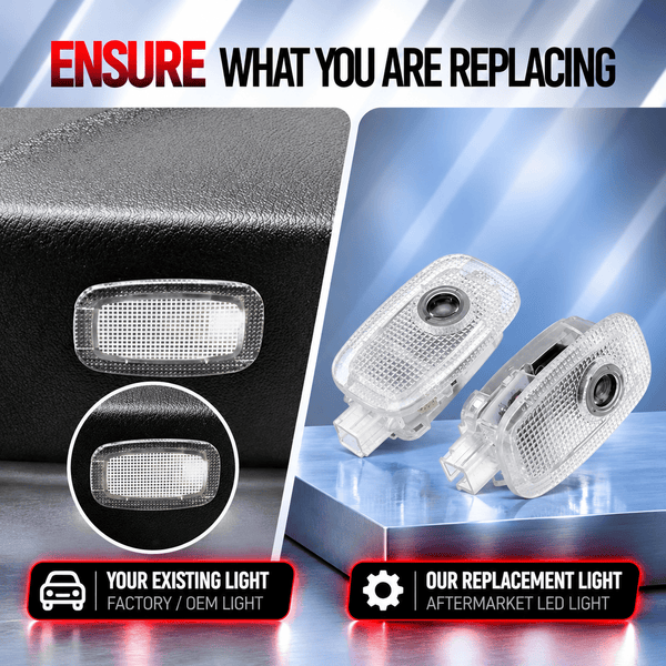 Mercedes Benz Mercedes-Benz S-Class W221 Premium Under Door Projector Puddle Lights Various Designs 2006-2013