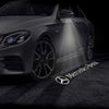 Mercedes Benz Mercedes-Benz S-Class W222 Premium Side Wing Mirror Puddle Lights Multiple Designs 2014-2020 Mercedes-Benz Logo With Horizontal Wording - 1 Set - 2 Lights