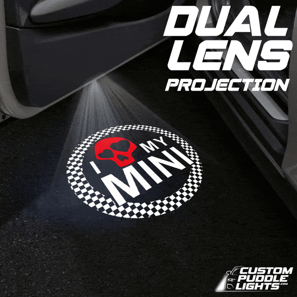 Mini Mini Clubman Dynamic Dual Lens Premium Puddle Lights Multiple Designs 2007-2025