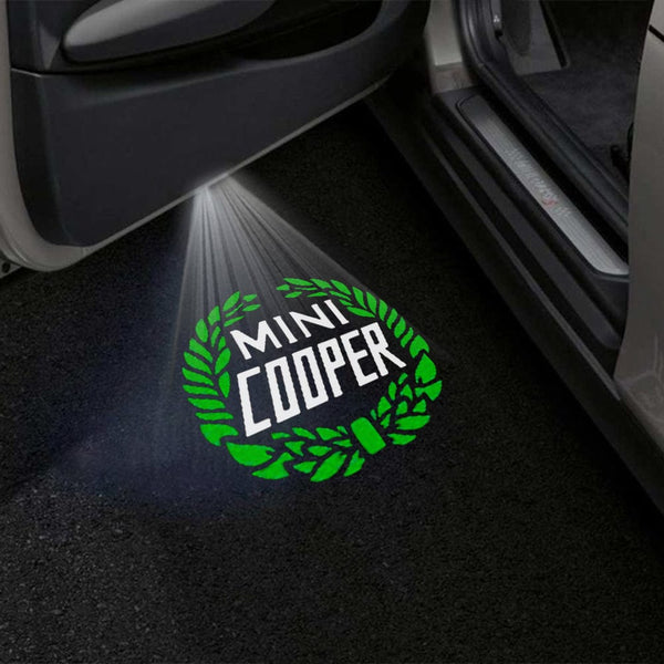Mini Mini Clubvan Premium Puddle Lights Multiple Designs 2012-2014 Mini Cooper Green - 1 Set - 2 Doors