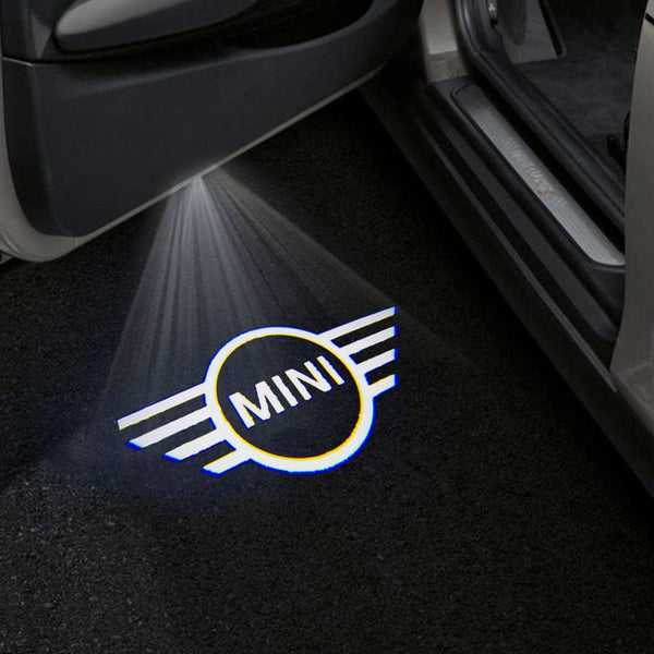 Mini Mini Clubvan Premium Puddle Lights Multiple Designs 2012-2014 Mini Logo 1 Style - 1 Set - 2 Doors