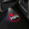 Mini Mini Hatch Premium Puddle Lights Multiple Designs 2001-2025 I Love MY MINI 2 - 1 Set - 2 Doors