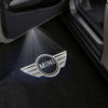 Mini Mini Hatch Premium Puddle Lights Multiple Designs 2001-2025 Mini Logo 2 Style - 1 Set - 2 Doors