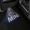 Mini Mini Hatch Premium Puddle Lights Multiple Designs 2001-2025 Mini Word With Animal - 1 Set - 2 Doors
