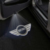 Mini MINI Universal Door Stick On Puddle Lights Multiple Designs MINI Logo 1 - 1 Pair 2 Doors
