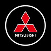Mitsubishi MITSUBISHI Outlander 4th Gen Door Stick On Puddle Lights Multiple Designs 2022-2025 MITSUBISHI Logo - 1 Set - 2 Doors