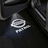Nissan Nissan Patrol 6th Gen Y62 Premium Puddle Lights Multiple Designs 2010-2025 Nissan Logo With PATROL Word - 1 Set - 2 Doors