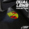 PORSCHE Porsche 718 Spyder 982 4th Gen Dynamic Dual Lens Premium Door Puddle Lights Multiple Designs 2019–2025