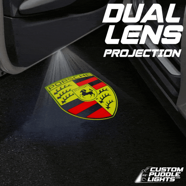 PORSCHE Porsche 718 Spyder 982 4th Gen Dynamic Dual Lens Premium Door Puddle Lights Multiple Designs 2019–2025