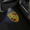 Porsche Logo 3D Shield Crest - 1 Pair - 2 Doors