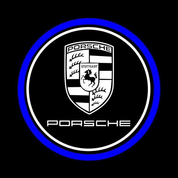 PORSCHE Porsche Universal Door Stick On Puddle Lights Multiple Designs