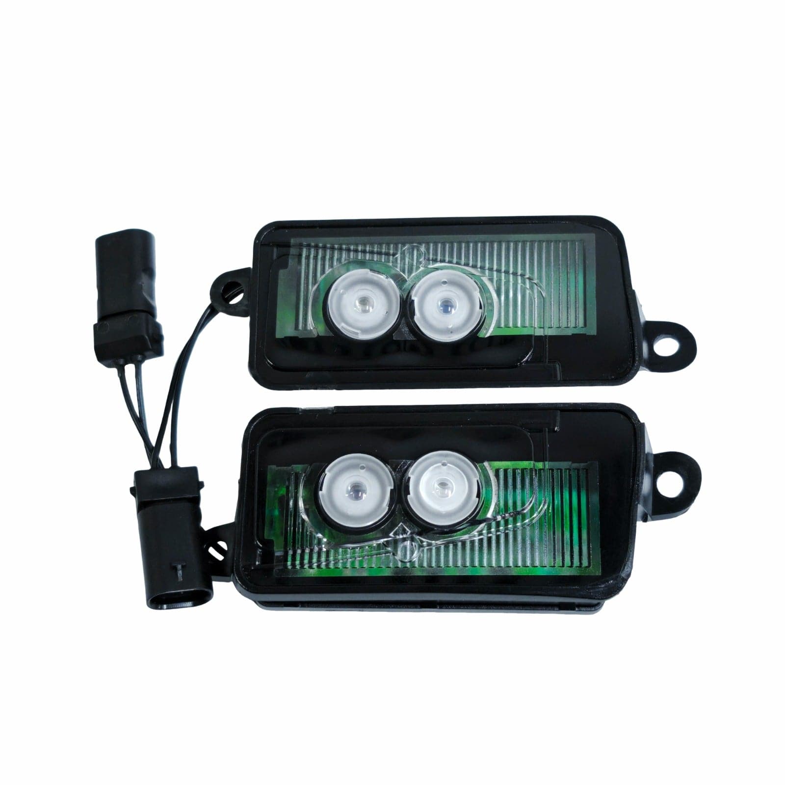 Custom Dual Lens LED Courtesy Side Wing Mirror Projector Puddle Lights ...