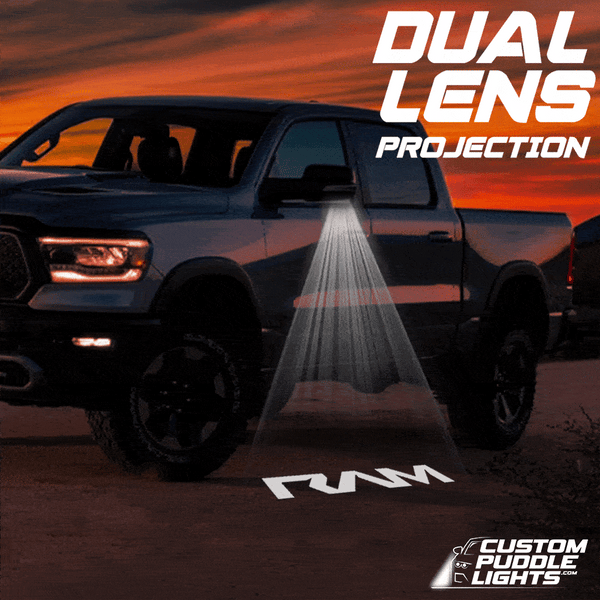 RAM RAM TRX Dynamic Dual Lens Premium Door Puddle Lights Multiple Designs 2021-2024