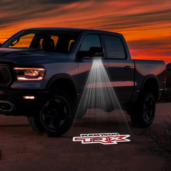 RAM RAM TRX Premium Side Wing Mirror Puddle Lights Multiple Designs 2021-2024 RAM 1500 TRX - 1 Pair 2 Side Mirror Lights