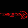 RAM RAM TRX Premium Side Wing Mirror Puddle Lights Multiple Designs 2021-2024 TRX Hellcat Red - 1 Pair 2 Side Mirror Lights