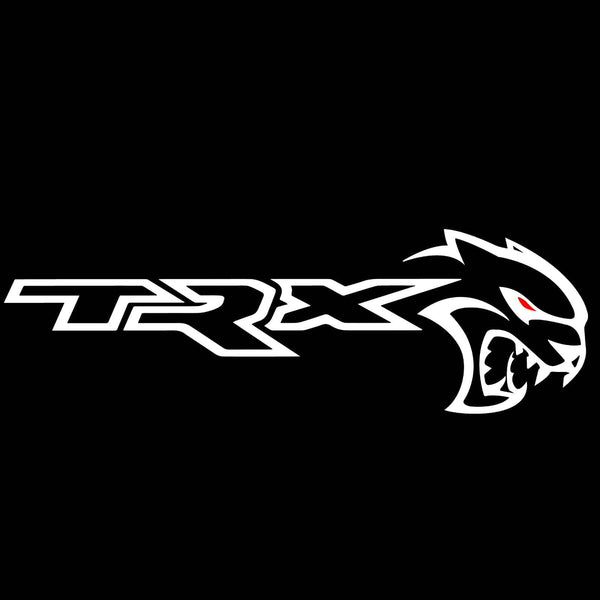 RAM RAM TRX Premium Side Wing Mirror Puddle Lights Multiple Designs 2021-2024 TRX Hellcat White - 1 Pair 2 Side Mirror Lights