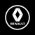 Renault Renault Alaskan 3rd Gen D23 Premium Puddle Lights Multiple Designs 2016-2025 Renault Logo + Circle 1