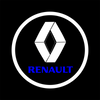 Renault Renault Alaskan 3rd Gen D23 Premium Puddle Lights Multiple Designs 2016-2025 Renault Logo + Circle 2