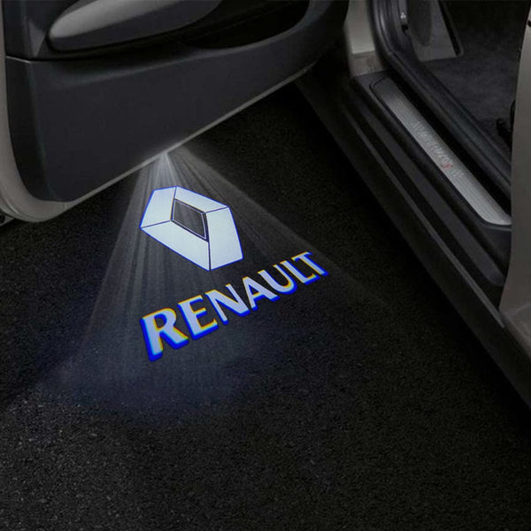 Renault Renault QM6 Premium Puddle Lights Multiple Designs 2022-2025 Renault Logo With Word - 1 Set - 2 Doors