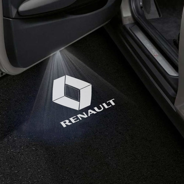 Renault Logo With Word - 1 Pair - 2 Doors